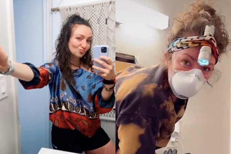 Samantha Hartsoe New York Apartment Behind Bathroom Mirror