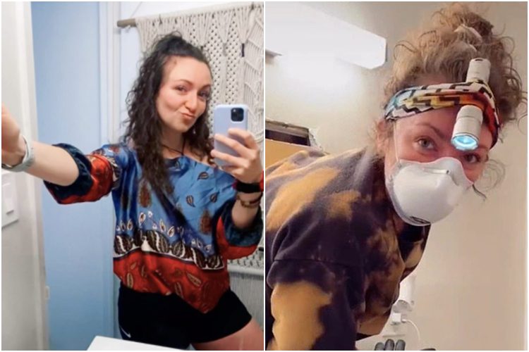 Samantha Hartsoe New York Apartment Behind Bathroom Mirror